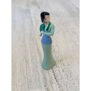 Disney Mulan green dress fan Formal Wear Pixar toy figure